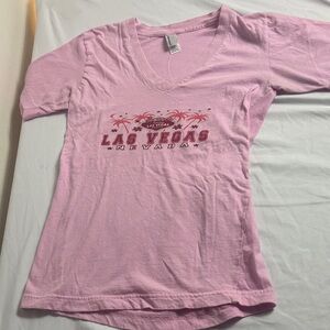 American Apparel Pink Las Vegas Tee